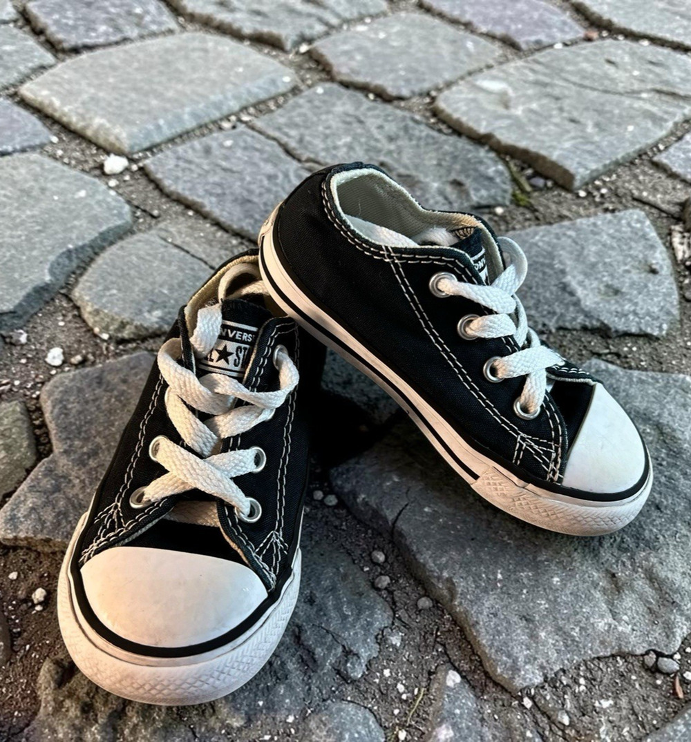 Converse All Star Chuck Taylor Canvas Low Top Shoes Size 7 Infant Black
